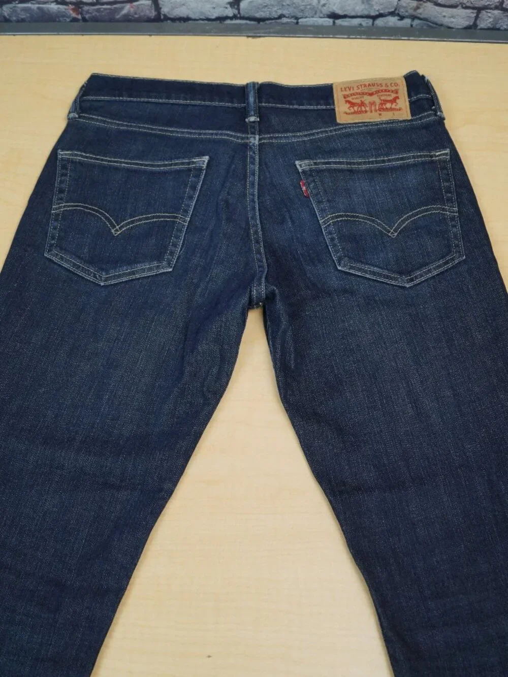 Levis 511 Jeans Slim Fit Straight Leg Dark Blue Denim Red Tab Mens 31 x 30
